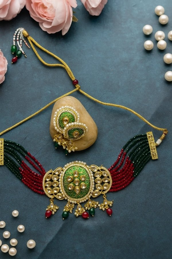 Rajwadhi chocker set - Image 2