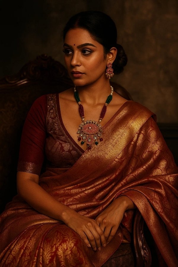 Traditional Kundan Necklace Set with Red and Green Beads – MElegant