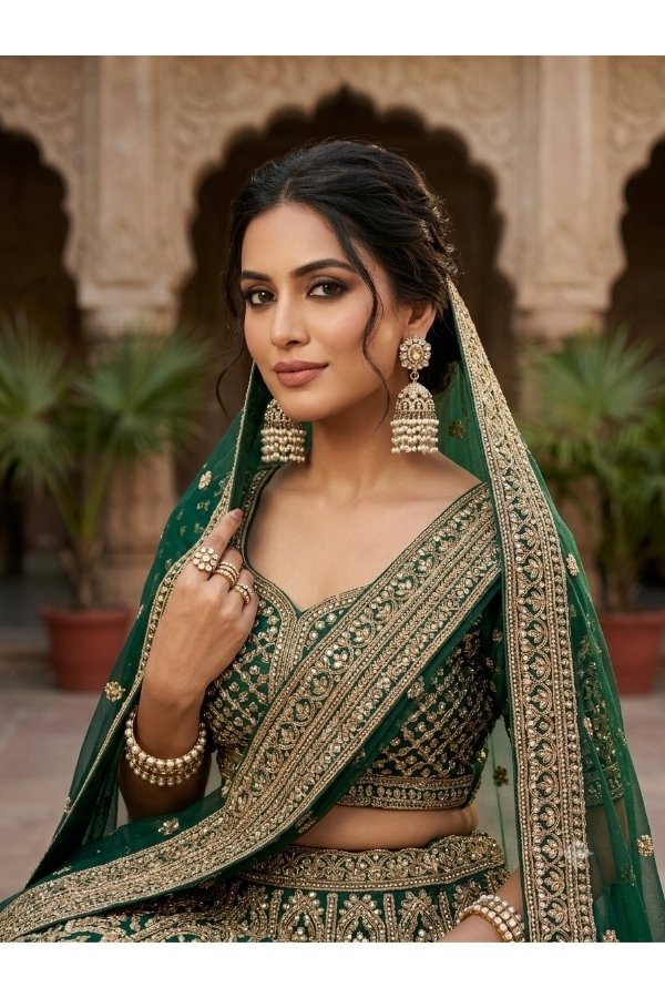 Traditional gold pearl jhumka earrings for women online shopping at Melegant by LC Indirapuram Ghaziabad